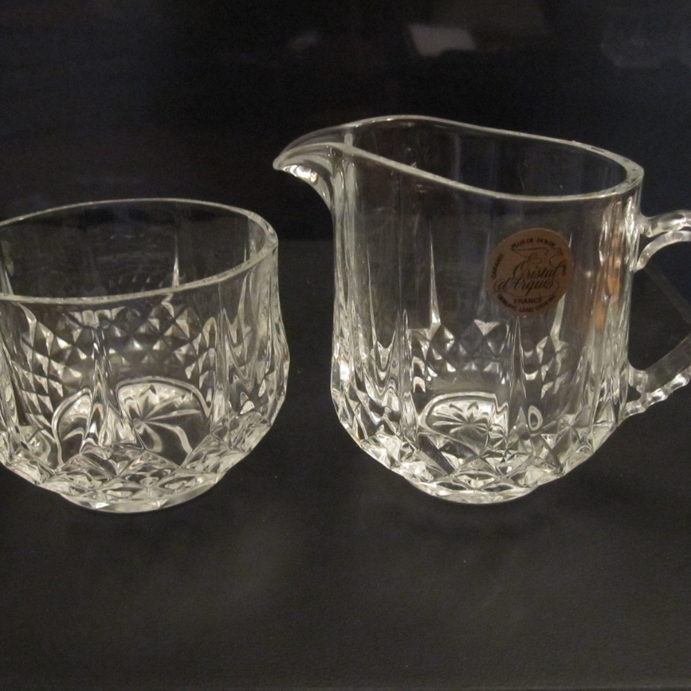 SALE!! Cristal D'Arques lead crystal creamer and ….  3